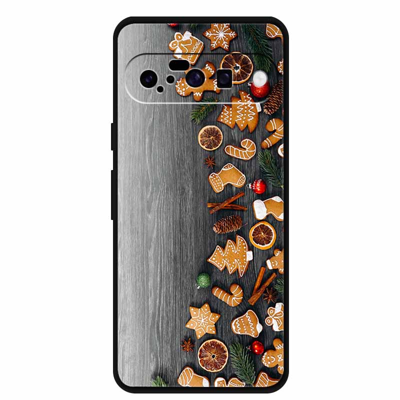 Christmas Phone Cases For Google Pixel 10 Case Silicone Soft Black Cover Christmas Tree for Pixel 10 Pro / 10 Pro XL Back Cover