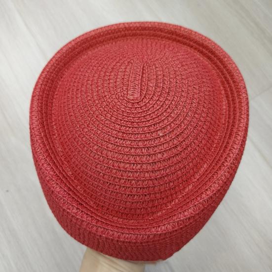 Beret Hat UV Protection Summer Straw Hat Woven Outdoor Visor Hat Lightweight Summer Beach Hat Headwear