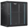 VEVOR 12U Wall Mount Network Server Cabinet, 37.6cm/14.8" Deep, Server Rack Cabinet Enclosure, 90 Kg/200 Lbs Max. Ground-mounted Load Capacity
