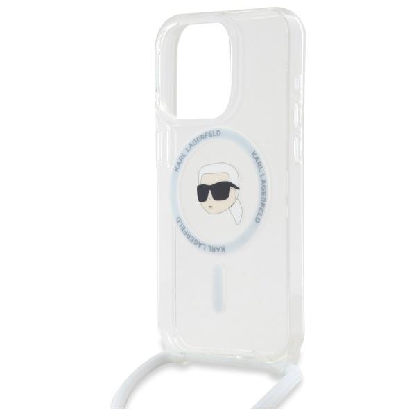 Karl Lagerfeld Klhmp16Xhckhnt Iphone 16 Pro Max 6.9 Hardcase Transparent Crossbody Iml Karl Head Magsafe