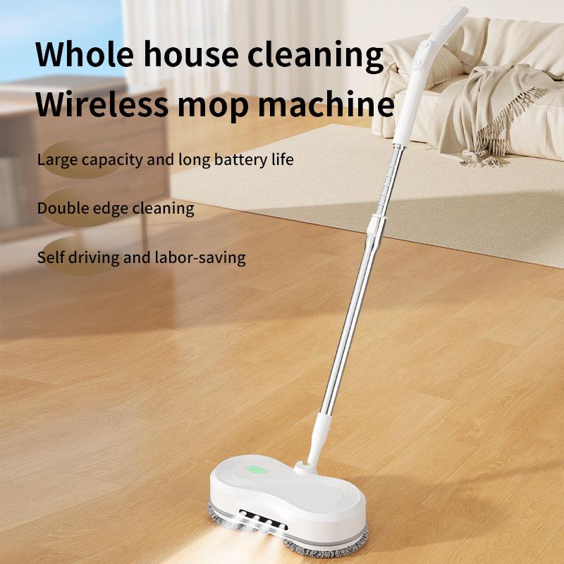 

Smart Wireless Electric Mop: Hand-Free, Multi-Functional with Retractable Rod and Integrated Water Spraying for Household Cleaning