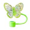 1Pc Laser Butterfly Straw Plug Dust Cap For 30/40Oz Tumbler Reusable 10Mm Sippy Cover Water Cup Straw Sleeve Accessories