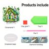 2D Flat St. Patricks Day Cottage DIY Diamond Painting Tabletop Ornaments Kit Desktop Diamond Art Kits Bedroom Table Decoration