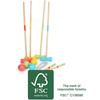 100% FSC Certified Wooden Croquet Set - Legler Small Foot 12033 - Multicoloured - For Children