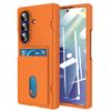 Wallet Slot Card Holder Hinge Protective Phone Case for Samsung Galaxy Z Fold 7 Fold7 5G Protector Shockproof Hard Shell Cover