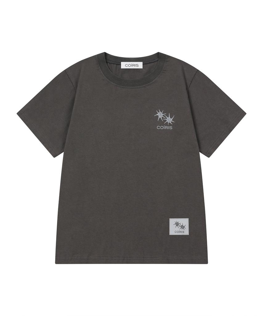 Koiliseu Rowneck Back Lettering Short Sleeve T-Shirt (3 Colors)