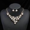 Pearl Necklace Earrings Set Women'S Light Luxury Niche Medieval Collarbone Chain Atmospheric Bridal Wedding Dress