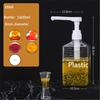 1600ml Transparent Coffee Syrup Bee Drip Double Scale Storage Dispenser Pump Bottle Squeeze Milk Bottle Honey Jar Container