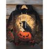 Halloween Pumpkin 3D Print Hoodies Men's Long Sleeve Hooded Sweatshirts Pullover Oversized Harajuku Coat Unisex Street Clothing
