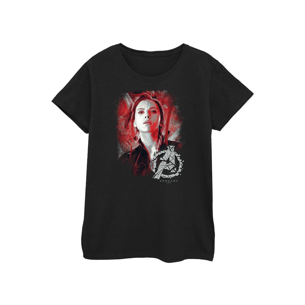 Marvel Tricou Avengers Endgame Black Widow din bumbac periat pentru femei/damă