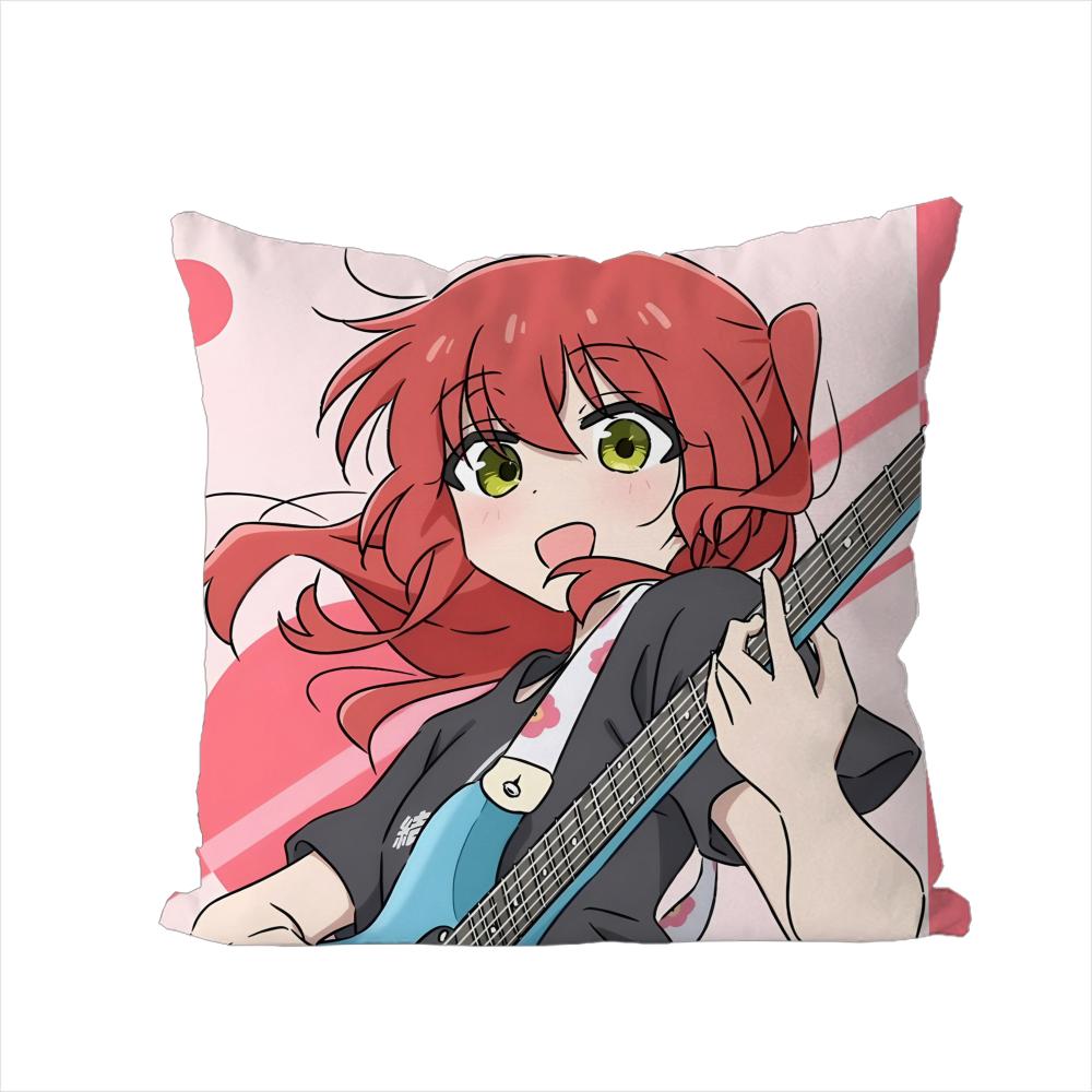 Bocchi The Rock Kissenbezug Für Auto Sofa Dekorativ Zuhause Zweiseitiger Druck Plüsch Quadratisch Wurf Kissen Kissenbezug