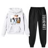 Singer Taylor Swift the Eras Tour Print Cross-border Hot Sale Men's and Women's Hooded Sweater Two-piece Set