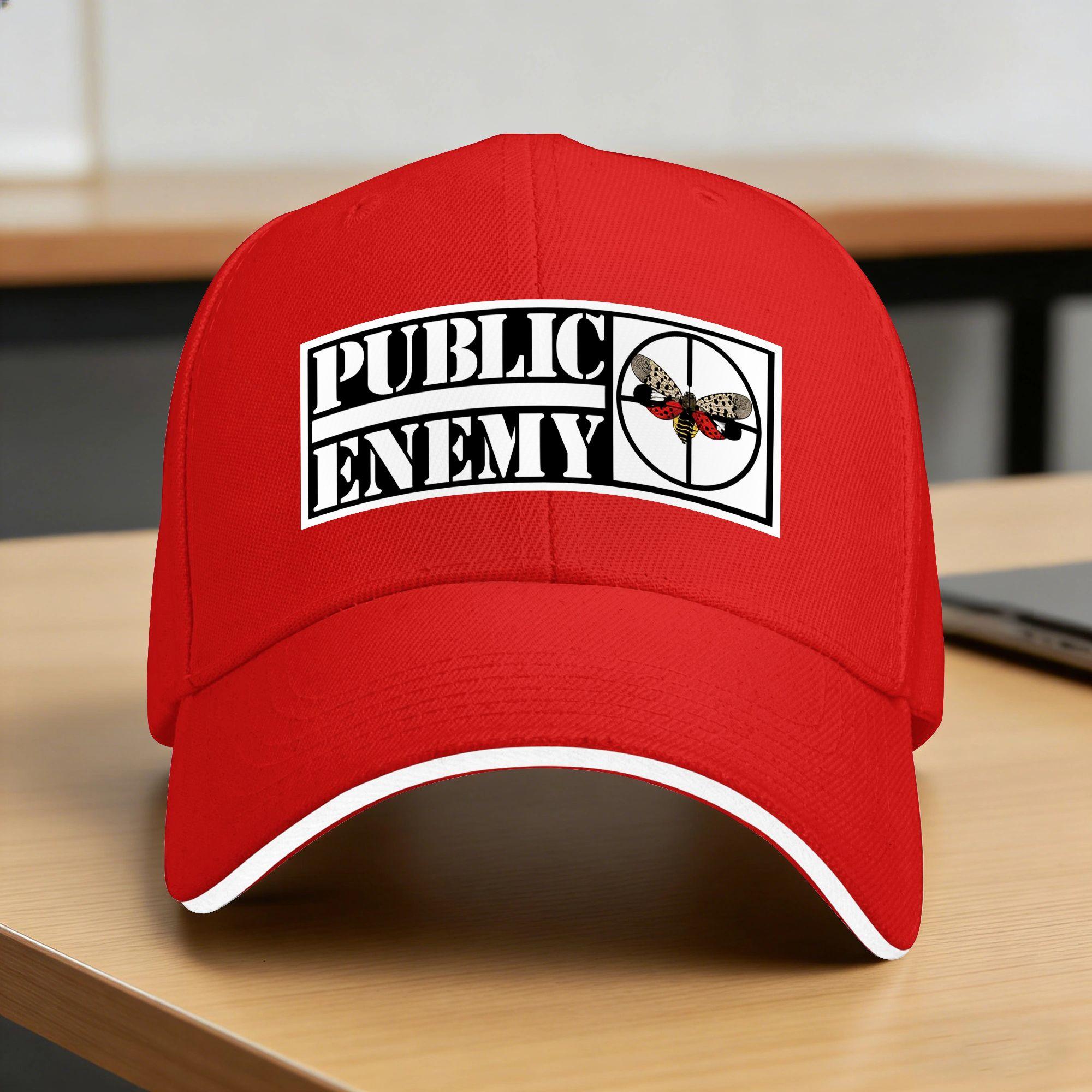 US Rap Team Public Enemy Baseball Cap Tennis Skate Adjustable Trucker Hat Streetwear Baseball Caps One Size