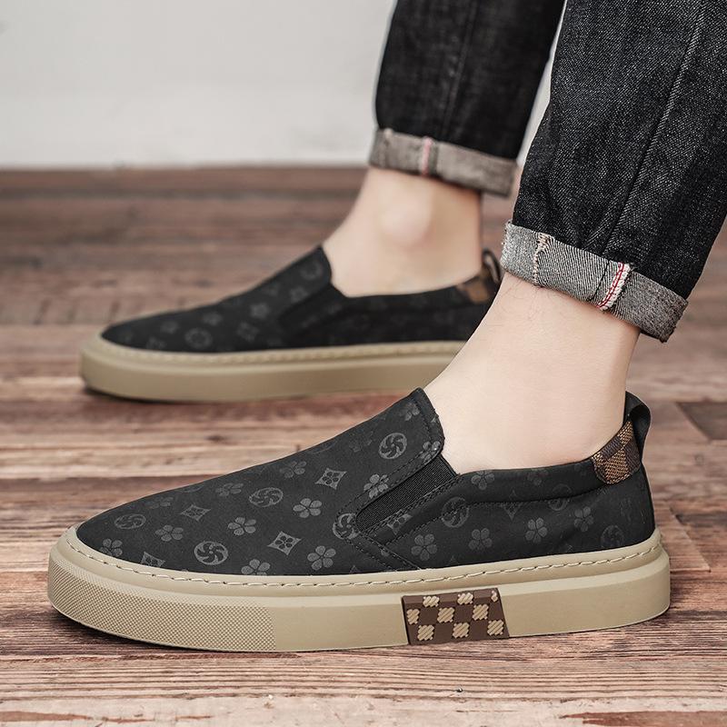 2025 Summer New Breathable Canvas Shoes Men's Versatile Casual Shoes Men's Board Shoes Overfitting Men's Shoes Thin Men's Cloth Shoes