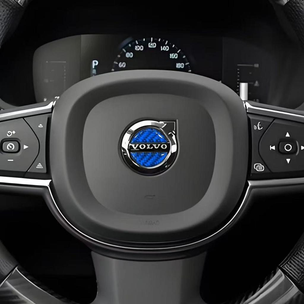 Carbon Fiber Epoxy Resin Car Steering Wheel Sticker Cover for Volvo Rdesign XC90 S60 XC60 V70 S80 S40 V50 V40 V60 C30 Accessorie