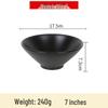 Jijun Melamine Commercial Black Serving Bowl