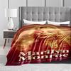 Coperta d'arte ispirata a Marilyn Monroe per tutte le stagioni coperta per la pausa pranzo coperta da lancio regalo