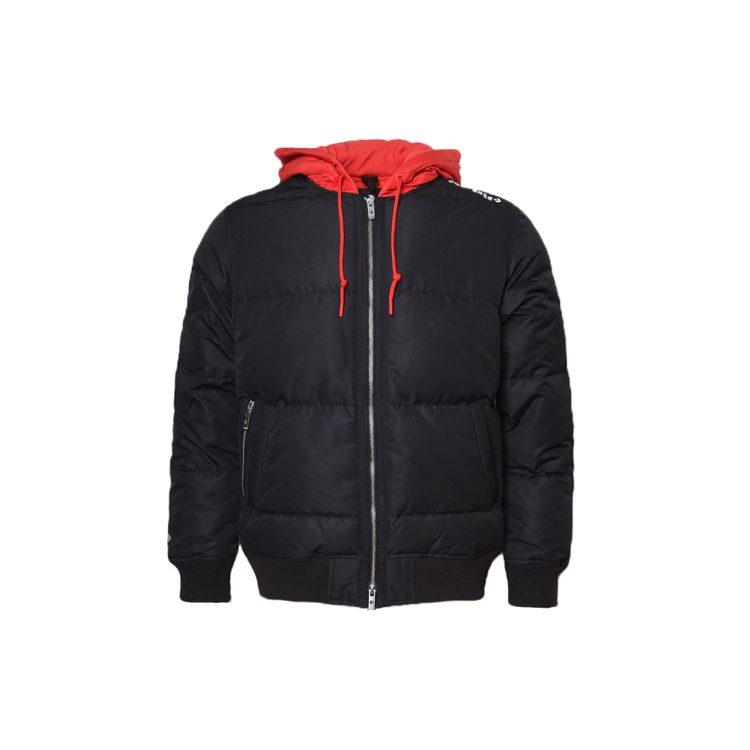 Converse Down Jackets Men's Black Hooded Moderate Other 10019992-A01