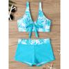 2026 High Waist Bikinis Women Sports Swimwear Print Bathing Suit Female Padded Beach Wear Bathers Swimming Swimsuit Summer