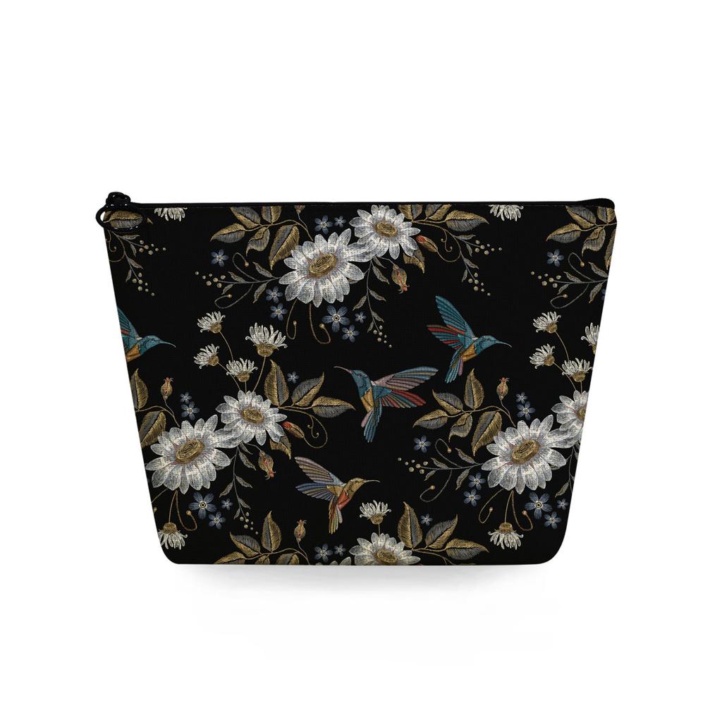 Women Flower Print Cosmetic Bag Toiletries Organize Travel Storage Case 6781