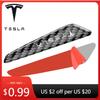 Bilklistremerke 4 STK Karbonfiber bildør Kollisjonsbeskyttende klistremerker Beskyttende dekal For Tesla Model 3 Model S X Model Y Roadst