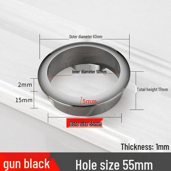 Round ABS Cable Grommet Cover for Desk, Plastic Routing Hole Covers In 18/25/30/40/45/55mm Sizes