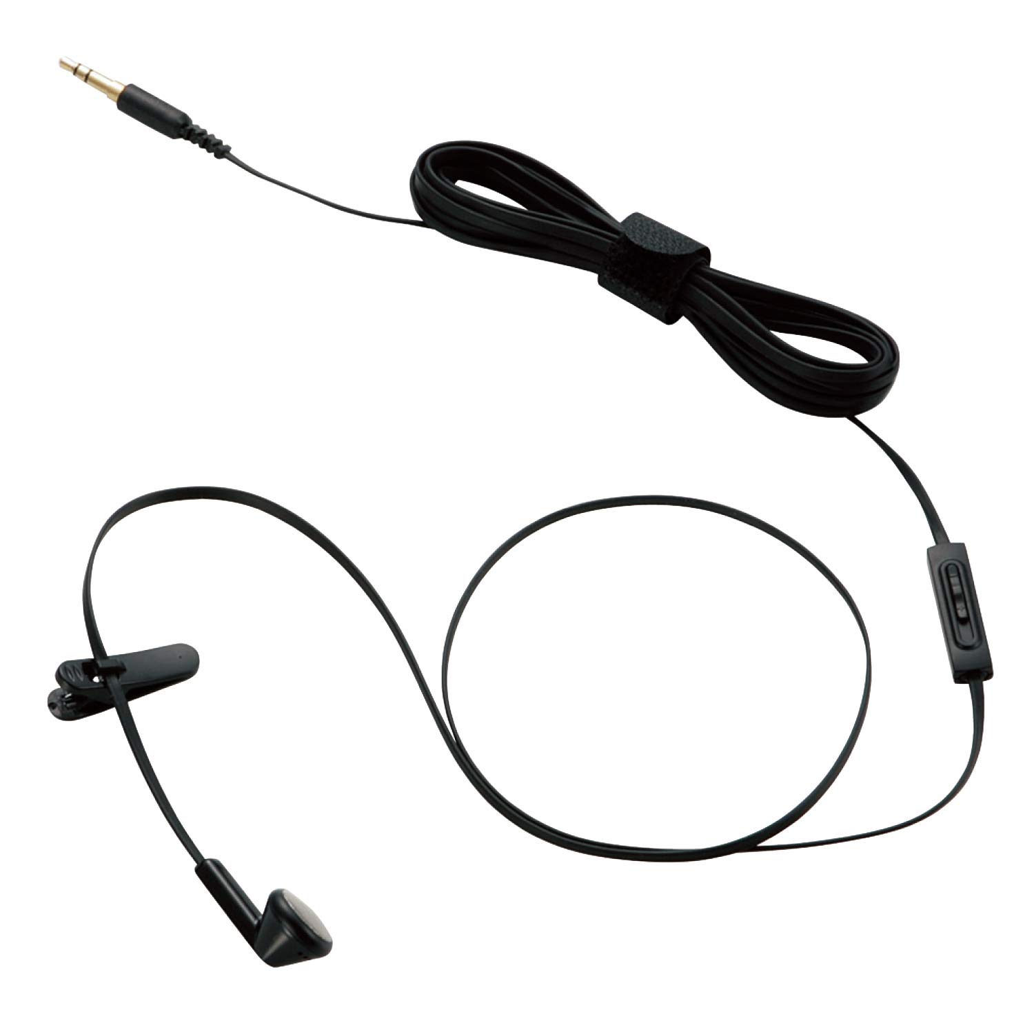 

ELECOM Mono Earphone with Volume Control Long Cable Black Remote, 3.0m, EHP-TVIEM0230BK чорний