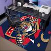 Panthers Team Spirit Floor Mat for Living Room, Game Rooms, Office, Bedroom, Office Floor Mat Playful Design, Christmas fan gifts