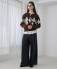 JUCYJUDY Wool Blend Argyle Knit Cardigan Jzkt621D