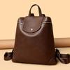 New Spring and Summer Fashion Large Capacity Genuine Leather Women's Bag Trendy Cowhide Backpack Women's Casual Backpack One Shoulder Crossbody