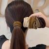 Korean Fashion Hair Accessories Set - 4 Piece Rubber and Fabric Scrunchies