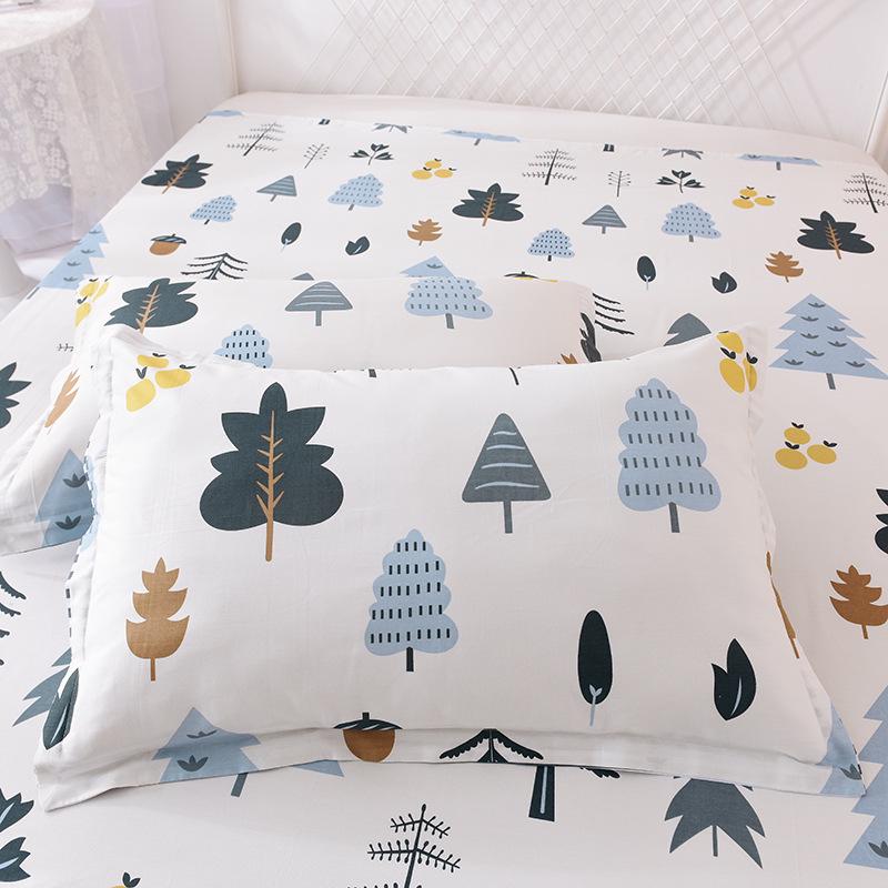 Cotton Pillowcases: Pure Cotton, Simple Style for Home, Dorms, Single & Double Rooms (Single/Pair)