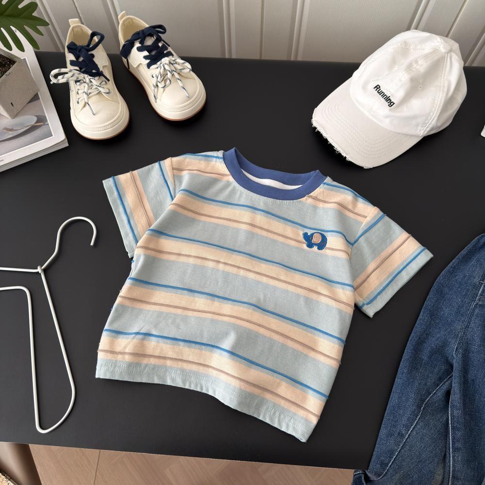 Kids Summer Loose Short Sleeve T Shirt Korean Casual Basic Top Trendy Outfit