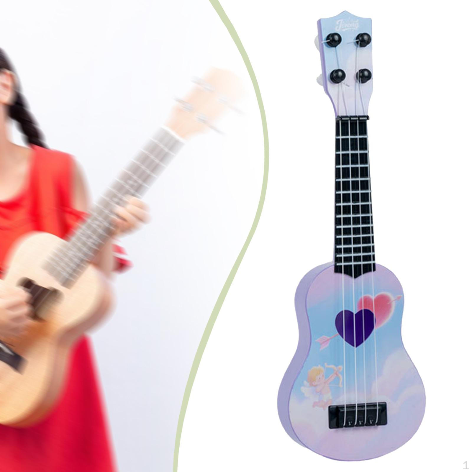 Детская игрушечная укулеле 14 дюймов Музыкальный инструмент 4 струны Гитара для детей Новичков Style A
