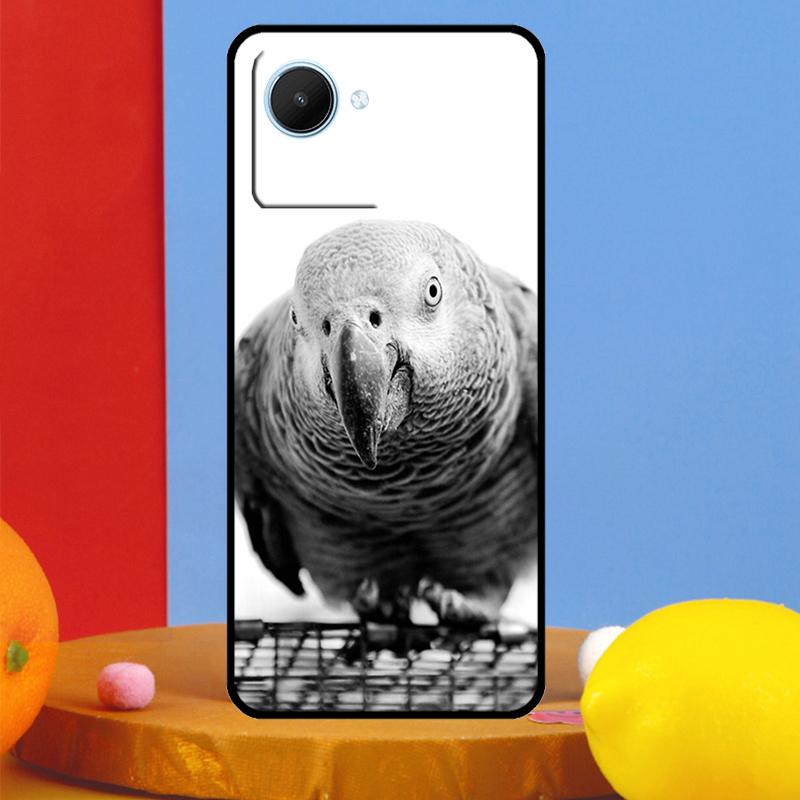 African Grey Parrot For Realme 14 Pro Plus 10 11 12 13 15 Pro C67 C65 C63 C61 C55 C53 C51 C71 C75 GT7 Pro Case