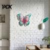 Outdoor Garden Hanging Decor Metal Butterfly Wall Decorations, Art Sculpture, Indoor Living Room Accents Weatherproof for Patio Fence Home Yard