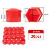 17mm/19mm/21mm Car Wheel Nut Caps 20Pcs Auto Hub Screw Cover BLACK BLUE RED Plastic Anti Dust Tyre Nut Bolt Exterior Decoration