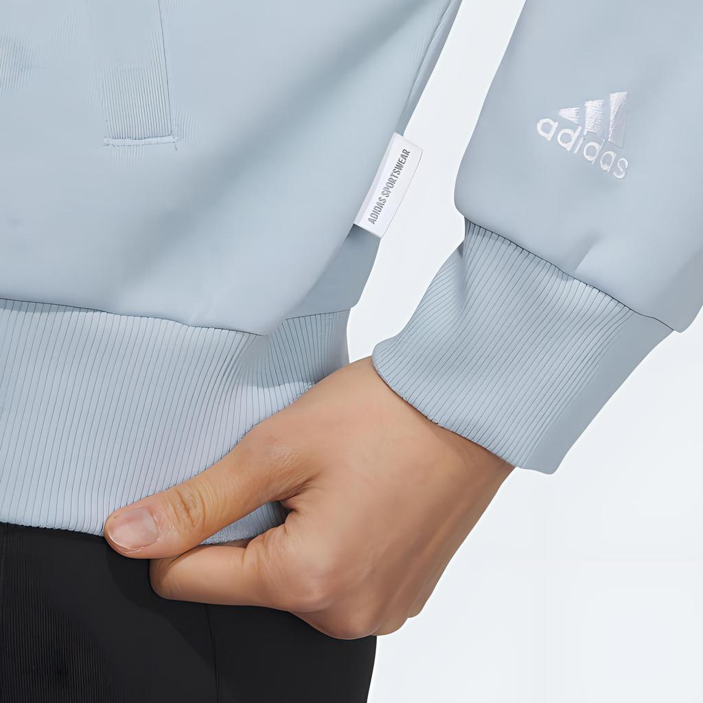 Adidas Sportswear Series Sportswear Track Top Letter Print Casual Jacket Women Jacket Light-Blue IS7415