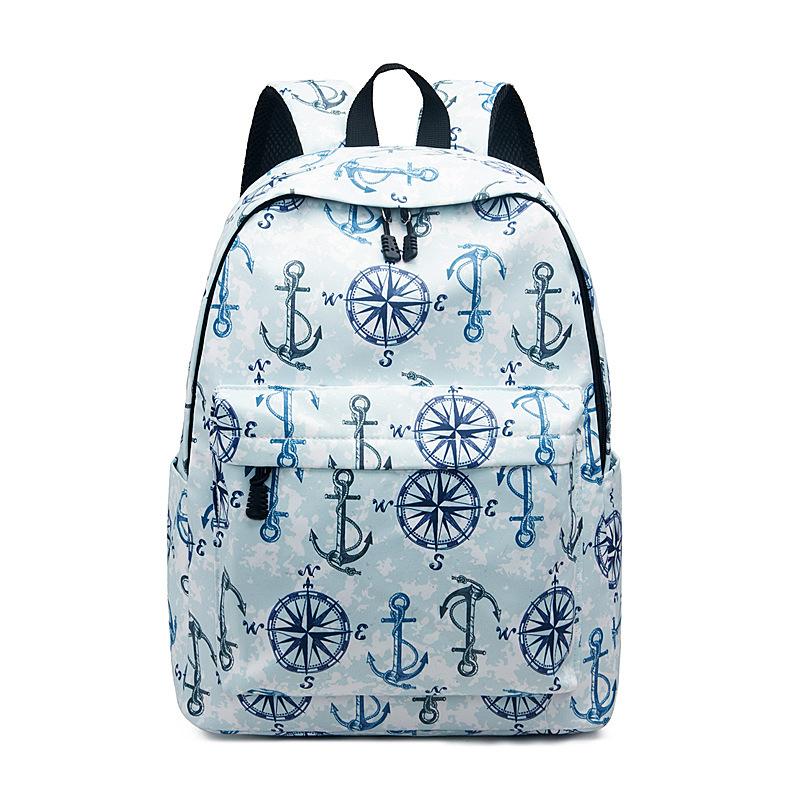 New waterproof nylon backpack men s clear and sweet printed student schoolbag women s backpack fashion women s bag