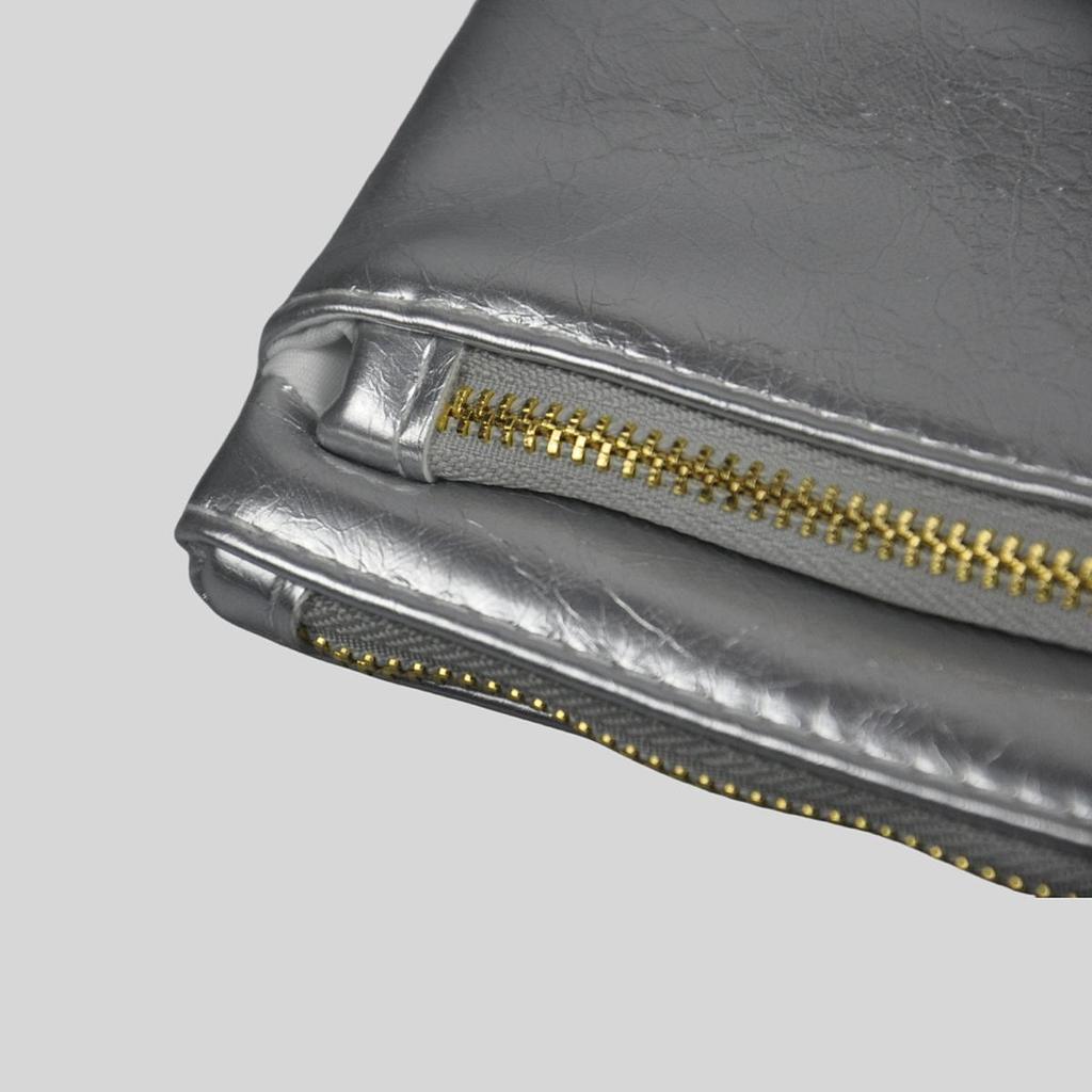 Women's Small Faux Leather Wallet - Crackle Pattern, Card & Key Holder Coin Purse