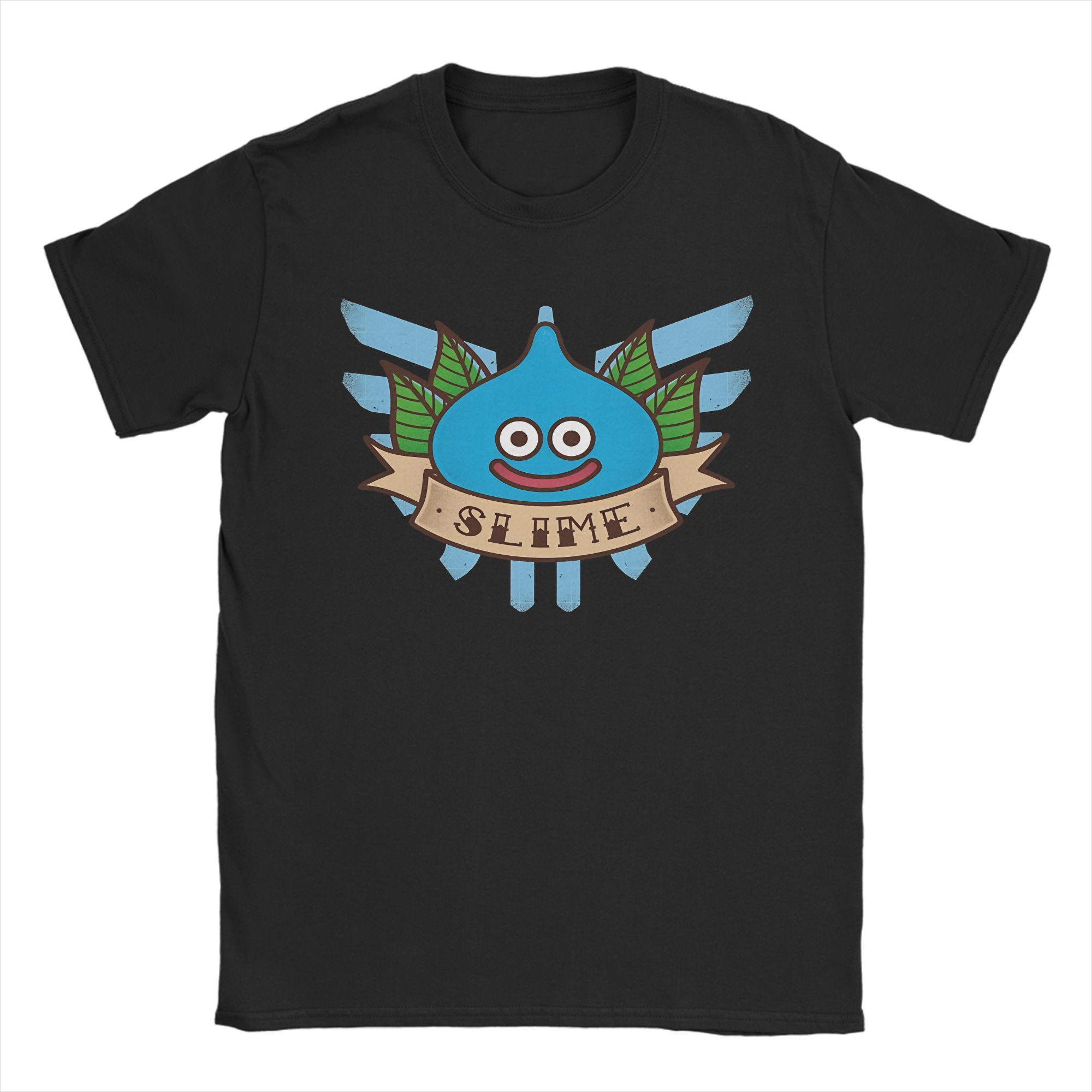 

Unisex Women Print Dragon Quest slime T Shirt Tee Cotton Tshirts Clothing S