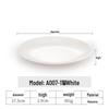 A5 Melamine White Round Dining Plate