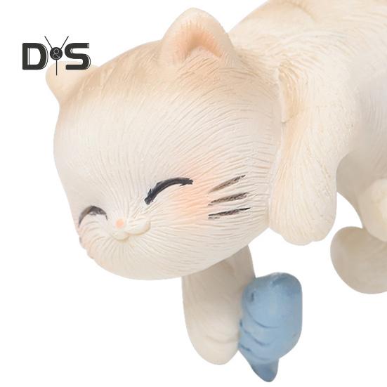 Miniaturní závěsné figurky koček, květináč, váza, objímač z pryskyřice, kotě, květináč, závěs na květináč, soška kočky pro bonsai, terárium, okraj, dekorace do vílí zahrady