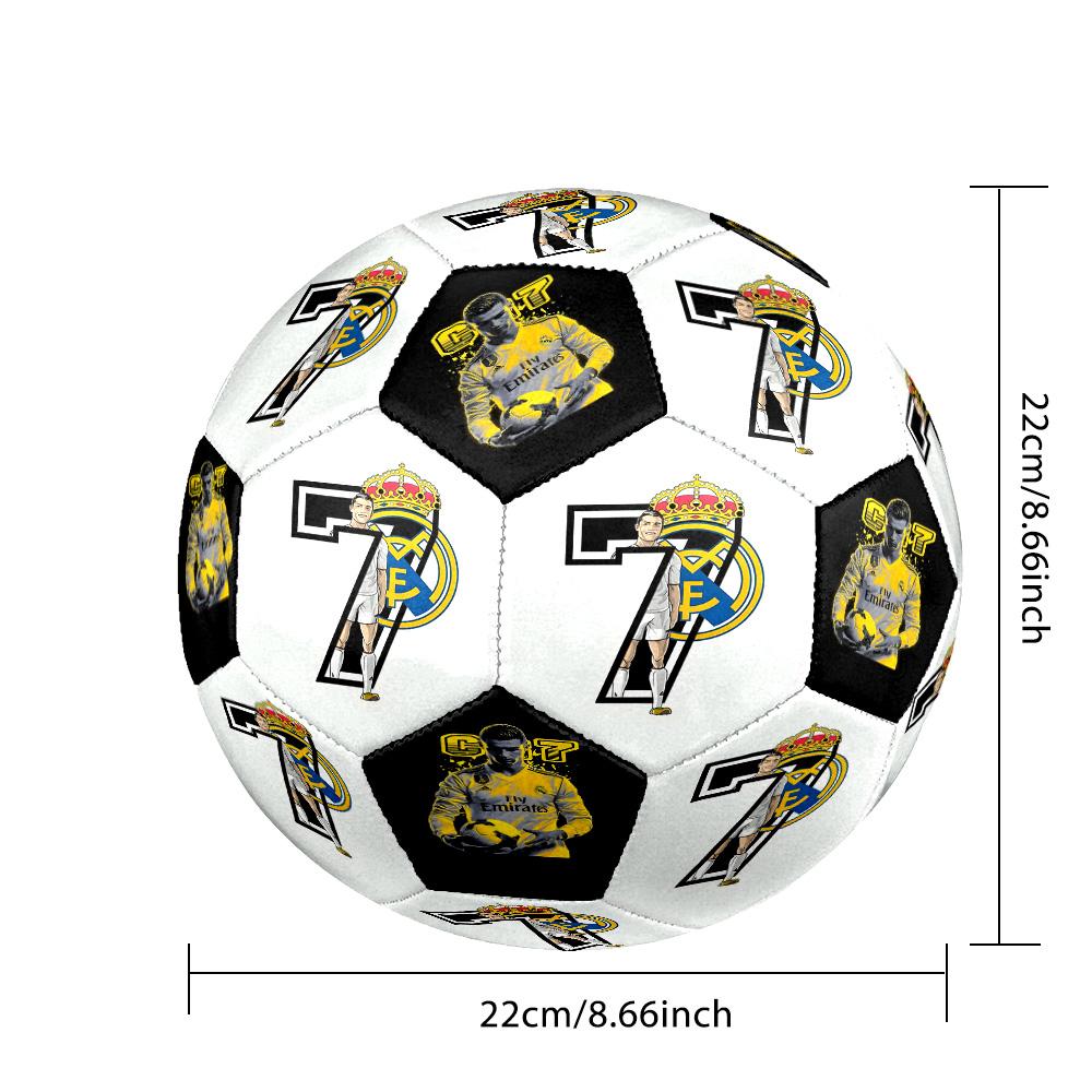 Ronaldo's Cr7 Football Legend Soccer Ball Size 5 Football Machine-Stitched Indoor/Outdoor Universal Football Ideal for Soccer Enthusiasts