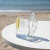Creative Transparent Funny D-Cup Shaped Glass Large Capacity With Handle Cocktail Glass Thicken Beverage Cup Gift