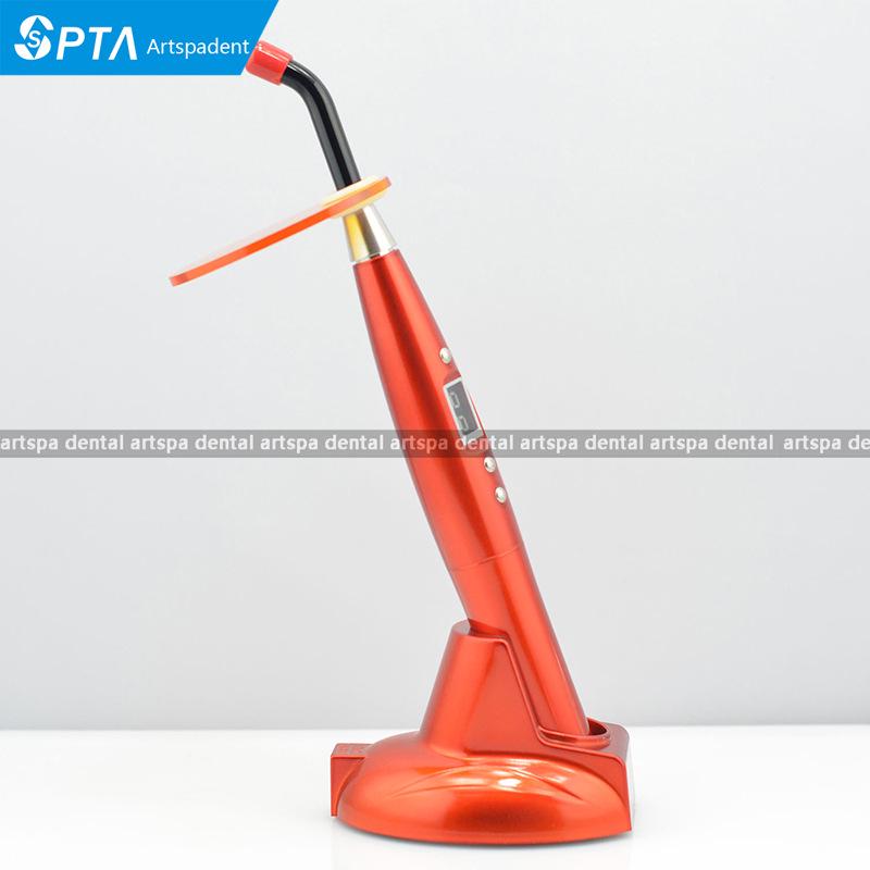 LED Dental Curing Light with Color Pen-type Fiber Optic Guide and Resin