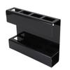 Wall Mount Straw Holder with Adhesive Bottom Drainage Acrylic Cabinet Door Reusable Straw Storage   for Kitchen Tabletop