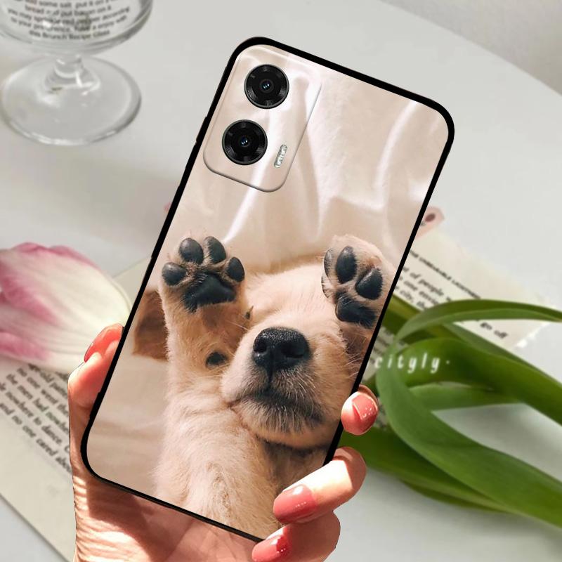 Etui do Moto G35 5G G 35 Matowe Miękkie Silikonowe TPU Odporne na Wstrząsy Pokrowiec na Telefon Dla Motorola Moto G35 5G Ochrona Obiektywu Fundas Capa