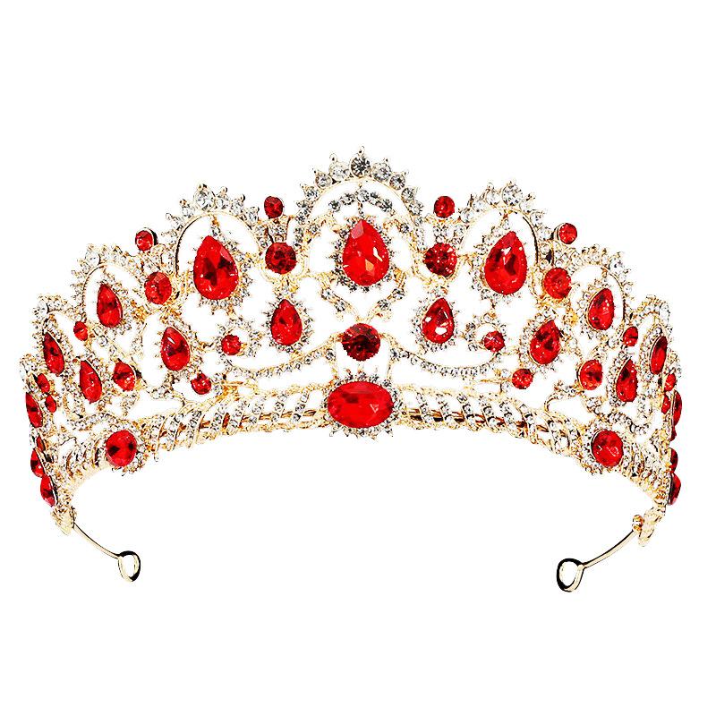 Bridal Jewelry, Wedding Accessories, Rhinestone Alloy Headband, Elegant and Luxurious Princess Style Crown, Birthday Crown