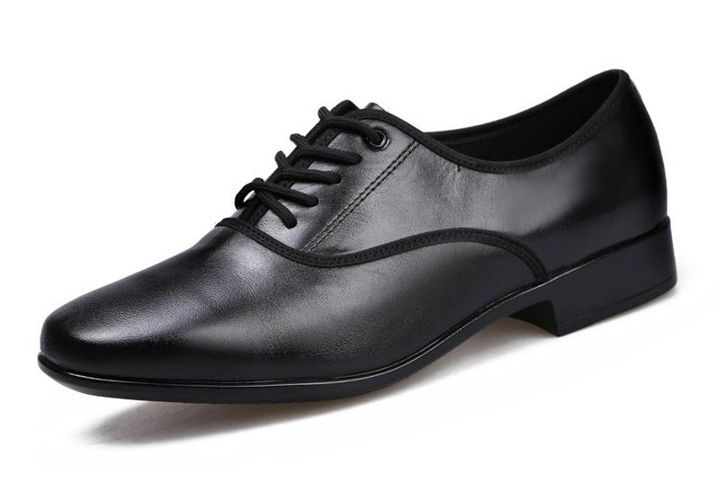 Men's Genuine Leather Perforated Dance Shoes for Waltz & Modern Square Dance